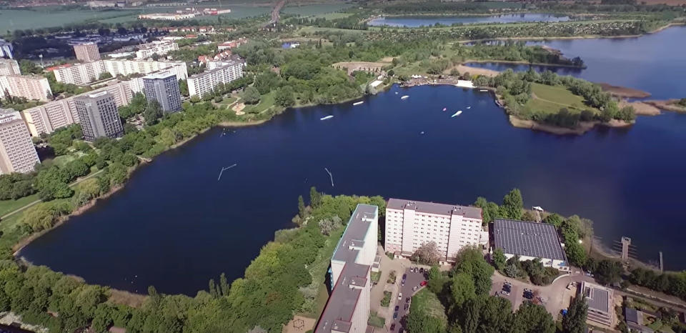 Pictured is Neustadter See, the lake where the little boy went missing.