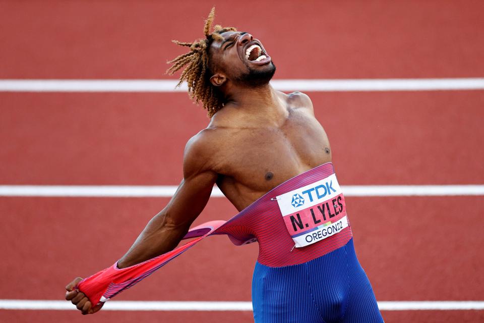 Noah Lyles of Team United States