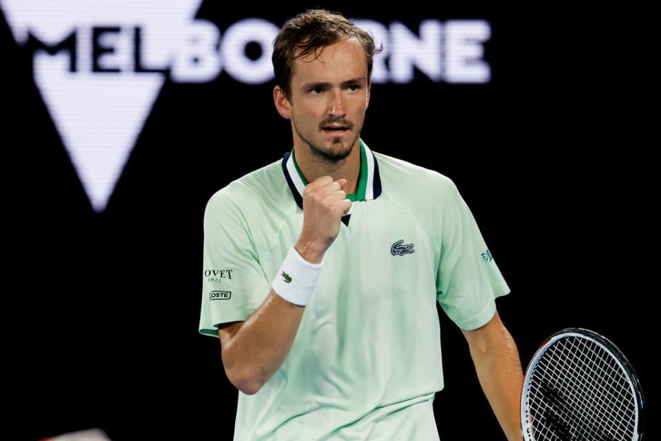 Daniil Medvedev is bidding to stop Rafael Nadal winning a 21st grand slam title (Hamish Blair/AP) (AP)