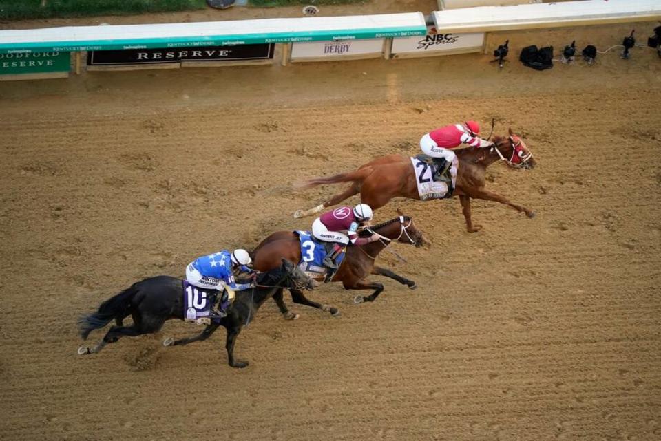 Rich Strike surged at the finish to win the Kentucky Derby two weeks ago. Epicenter was second, followed by Zandon. Of the top three, only Epicenter will compete in the Preakness Stakes.