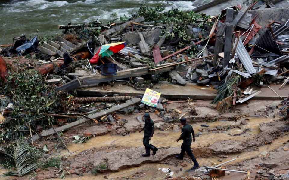 Landslides were reported in Kalutara, Ratnapura and Matara.  - Credit: Reuters