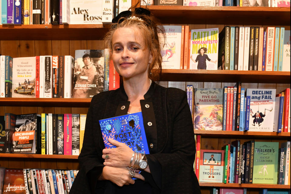 Helena Bonham Carter attends the launch of new poetry anthology “A Poet For Every Day Of The Year” by Allie Esiri (Dave Benett)