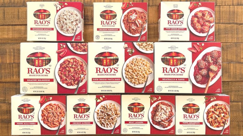 Boxes of Rao's frozen meals