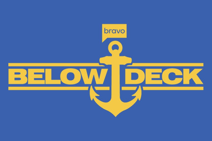 The Below Deck logo overlaid onto a blue background.