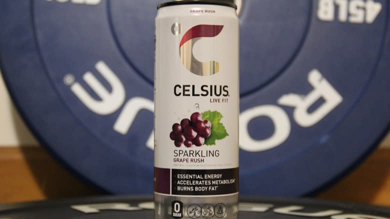Grape Rush Celsius soda