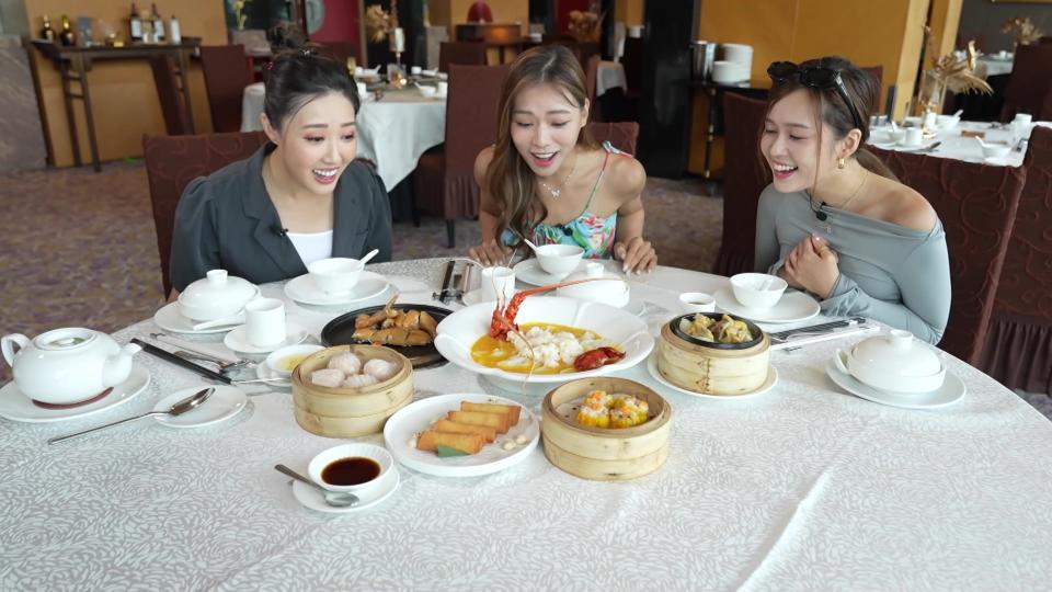 Foodies sweep across Hong Kong and Shenzhen | Lin Xiuyi, Liang Kaiqing, Liang Chaoyi and Liao Huiyi perform an unusual square dance, cute and gorgeous