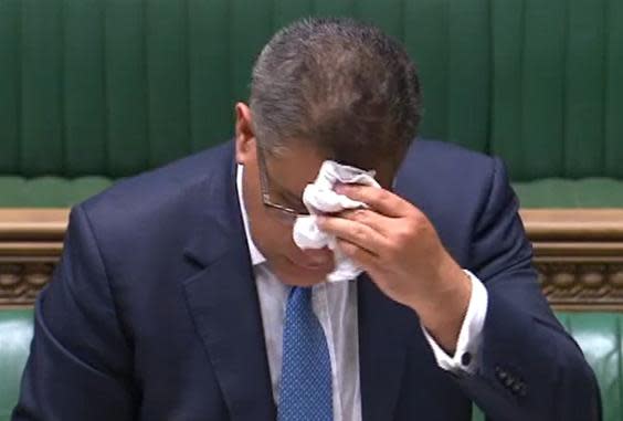 Buisness secretary Alok Sharma in the Commons on Wednesday (AFP/Getty)