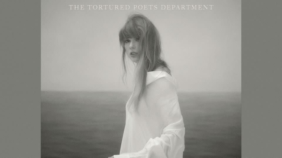 The cover of Taylor Swift's 'The Tortured Poets Department' double album released Friday. - Republic Records/AP