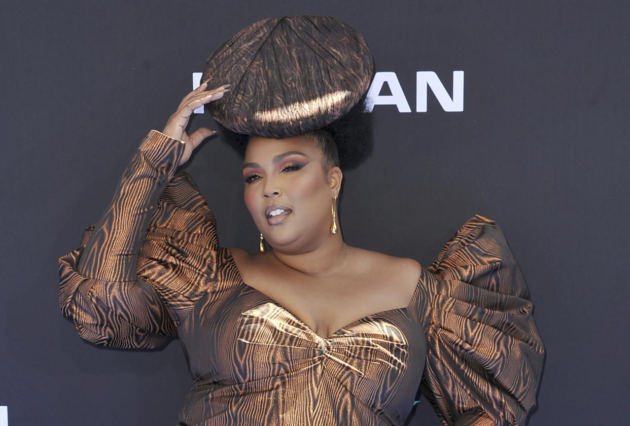 Lizzo arrives at the BET Awards on Sunday, June 23, 2019, at the Microsoft Theater in Los Angeles. (Photo by Richard Shotwell/Invision/AP)