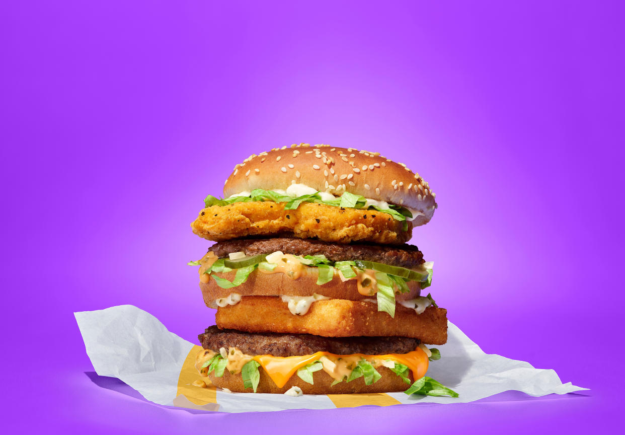 Is the Land, Air and Sea one sandwich or three sandwiches combined? (Photo: McDonalds)