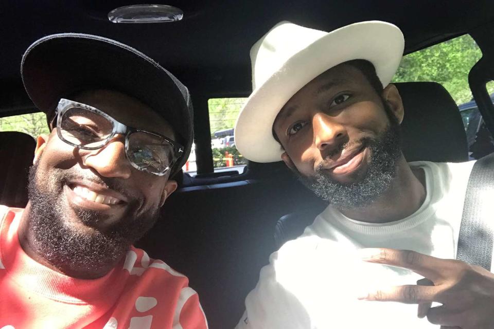 <p>Rickey Smiley</p> Rickey Smiley and his late son Brandon