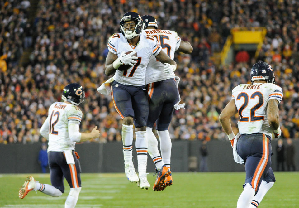 No WR duo combined for more catches in '13 than Brandon Marshall and Alshon Jeffery. (USAT)