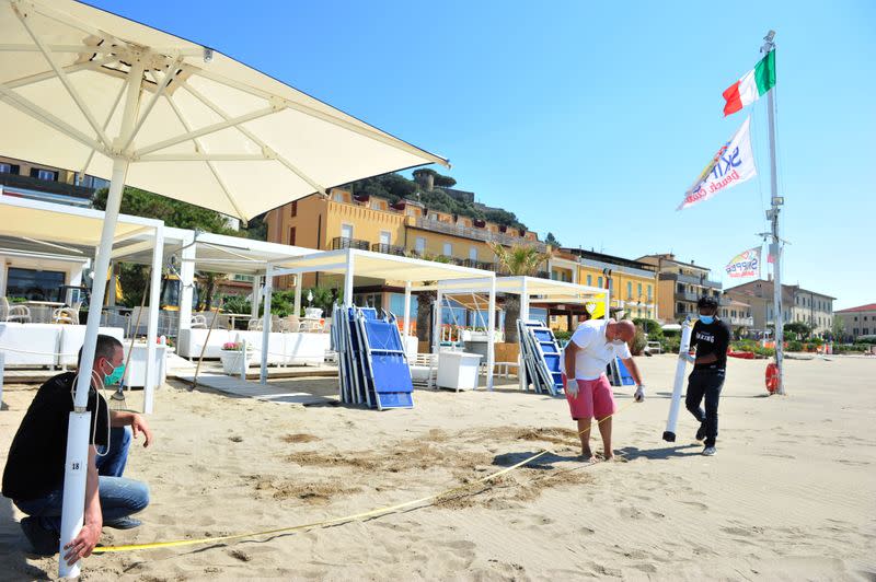 FILE PHOTO: The spread of the coronavirus disease (COVID-19) in Castiglione della Pescaia