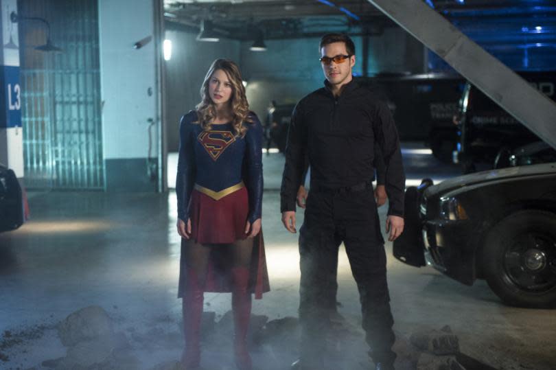 Melissa Benoist as Supergirl, Chris Wood as Mon-El