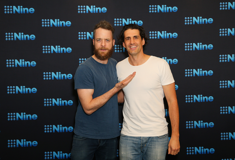  Hamish Blake and Andy Lee at a Nine event.
