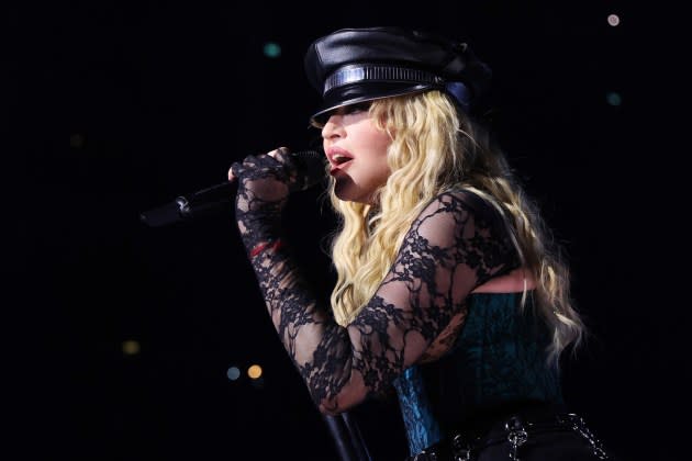 Madonna performs during The Celebration Tour at The O2 Arena on October 15, 2023 in London, England.  - Credit: Kevin Mazur/WireImage/Live Nation