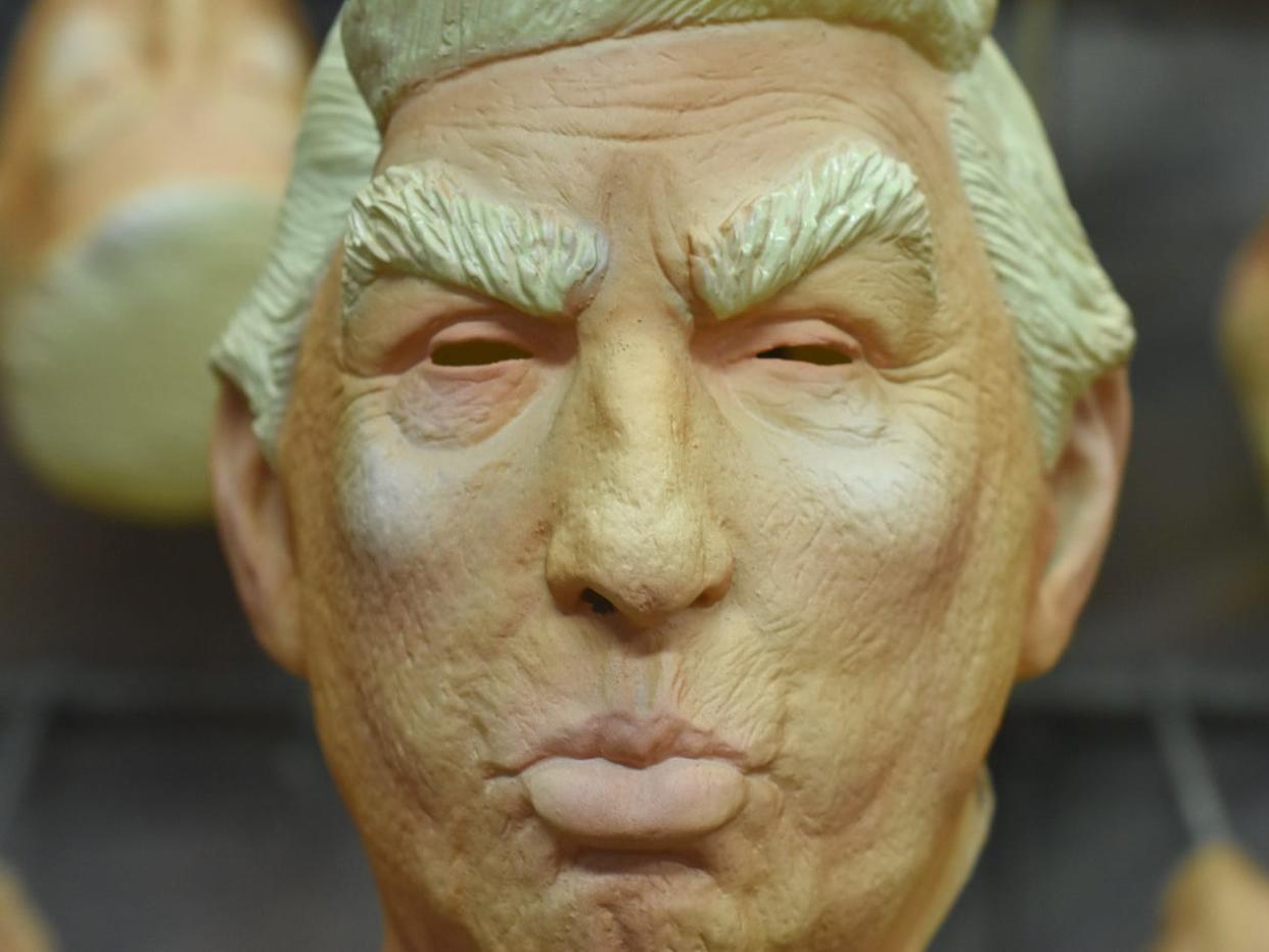 trump mask rubber