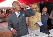 <p>Clearly, they don't always abide by this rule, but shellfish can mean food poisoning, which is just <em>not </em>something royals get. So it's never on the <a href="https://www.cheatsheet.com/culture/british-royal-family-food-rules.html/" rel="nofollow noopener" target="_blank" data-ylk="slk:menu;elm:context_link;itc:0;sec:content-canvas" class="link ">menu</a> at home, but ... there are ways around this rule.</p>