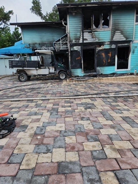 A fire early Monday morning (Nov. 27, 2023) caused significant damage to the Welcome Center/Boathouse Restaurant building at The Island Club at North Captiva. There were no injuries.