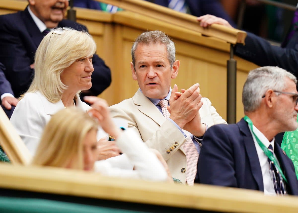 Alexander Armstrong joined other famous faces at Wimbledon (Adam Davy/PA) (PA Wire)