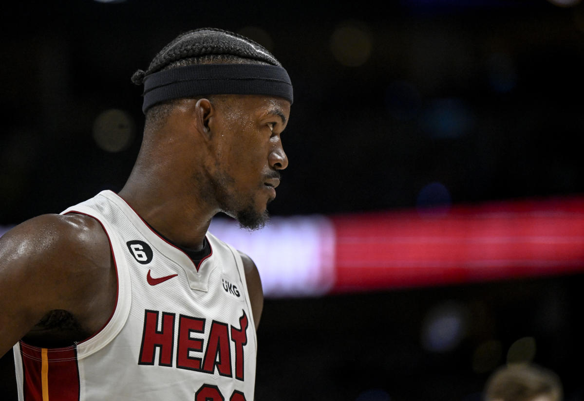 Jimmy Butler hair: Miami Heat media day 2023 headlined by Tomball-native's  emo hairstyle; Rockets barring KPJ from team - ABC13 Houston