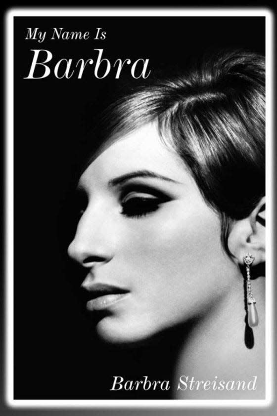 Book cover for "My Name is Barbra" by Barbra Streisand.