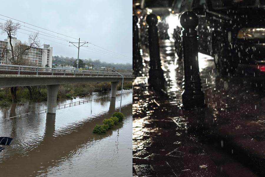 Emiten alerta de inundación para San Diego por llegada de lluvias a la región
