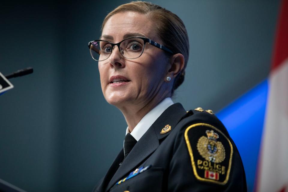 Deputy Chief Constable Fiona Wilson is pictured during an update about a sexual assault cold case where the VPD charged Arturo Garcia Gorjon with four counts of sexual assault, related to crimes that occurred between July 1, 2009 and December 24, 2010 Vancouver, British Columbia on Wednesday, August 30, 2023. 