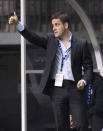 VANCOUVER, CANADA - JANUARY 21: John Herdman, head coach of Canada gestures to his players during the second half of the 2012 CONCACAF Women's Olympic Qualifying Tournament action against Cuba at BC Place on January 21, 2012 in Vancouver, British Columbia, Canada. (Photo by Rich Lam/Getty Images)