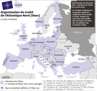 L’Otan en Europe.. Courrier international