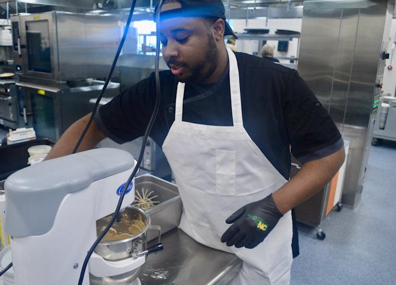 Pastry chef Gerald Hawkins Jr. earned the first runner up honor at the 2022 NCRLA Chef Showdown. He's competing again this year. FILE PHOTO
(Photo: Robert Fitz)