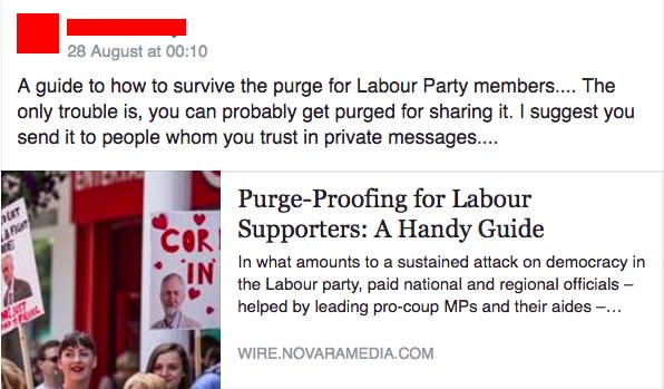 Labour purge