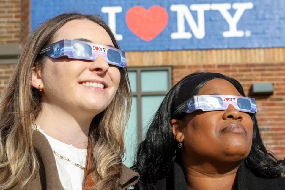 New York State is offering free solar eclipse glasses at select locations. I LOVE NY