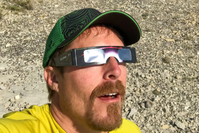 Sean McCoy during an eclipse 