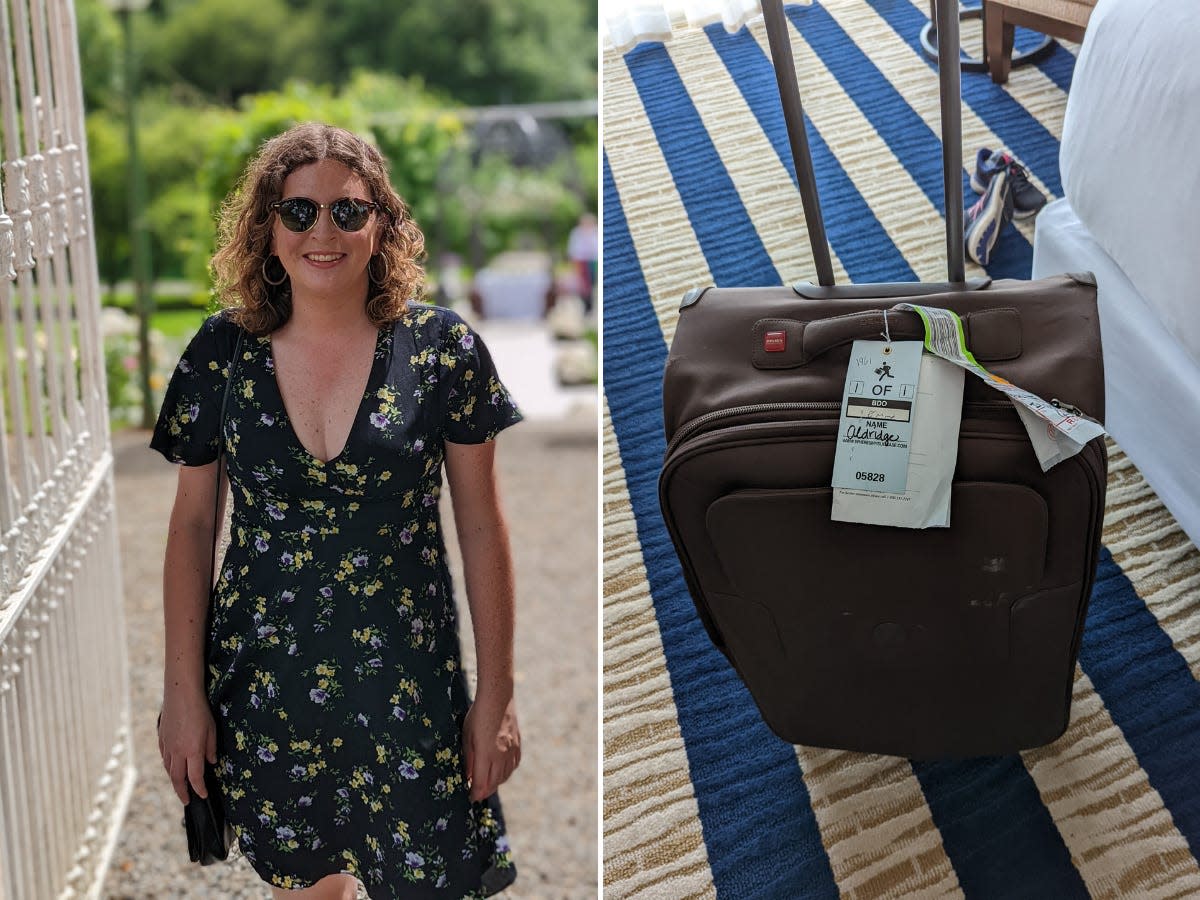 Emma Aldridge says an airline lost her luggage on both the inbound and outbound flights of her five-day international business trip.