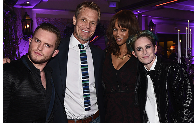 Tyra and Erik (centre) are pictured here together in 2014.