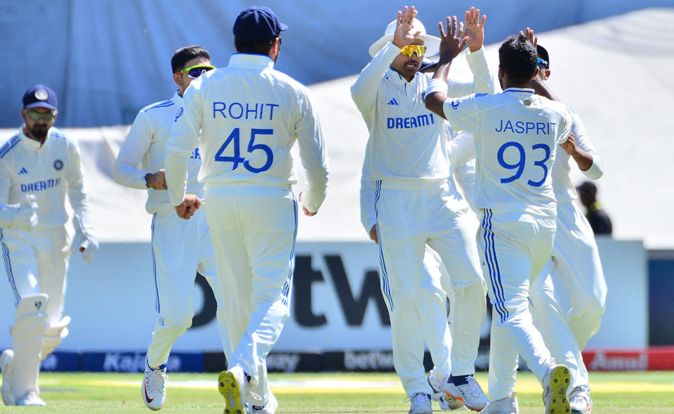 Jasprit Bumrah in action for India against South Africa.