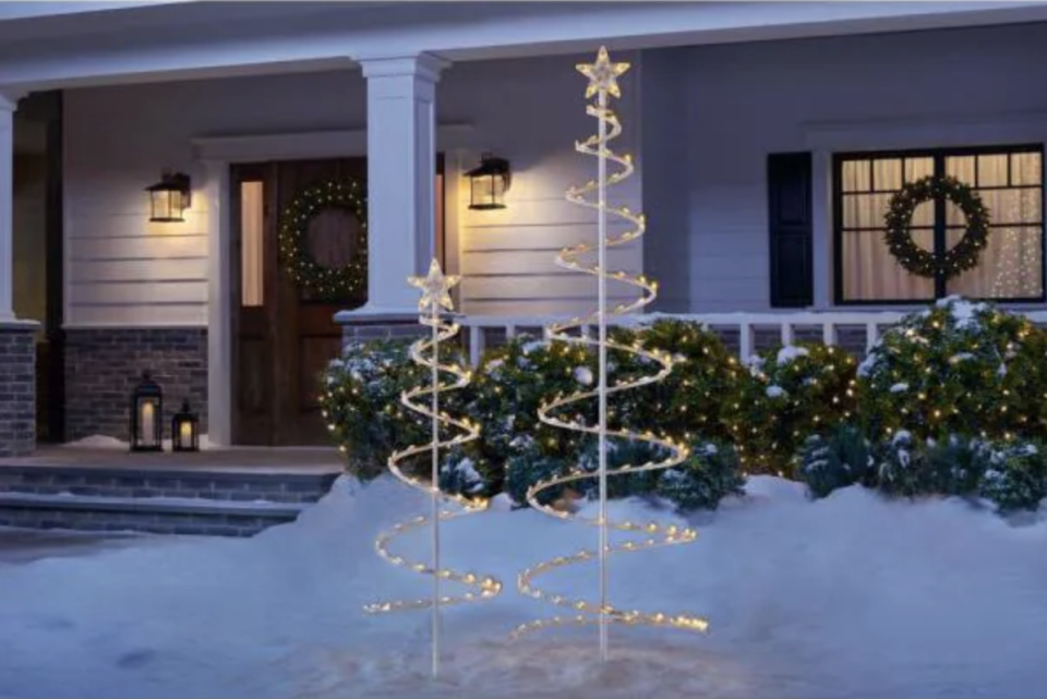 home accents holiday spiral tree lights