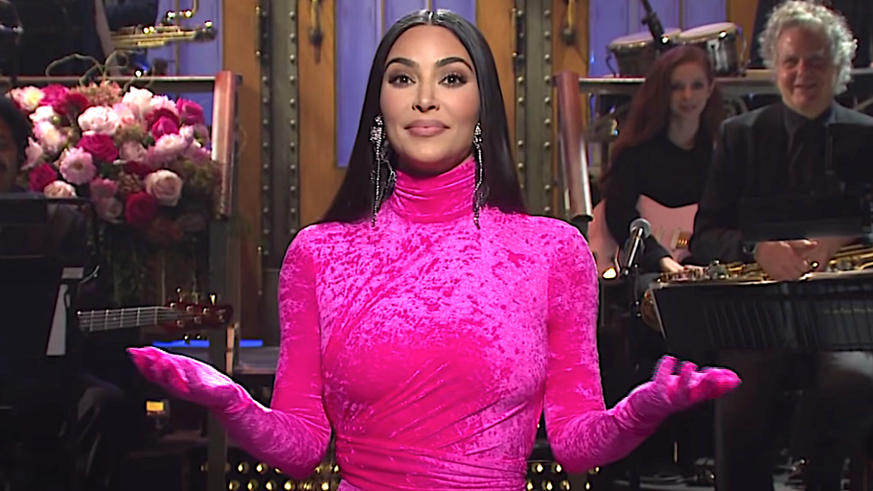  Screenshot of Kim Kardashian monologue on SNL 