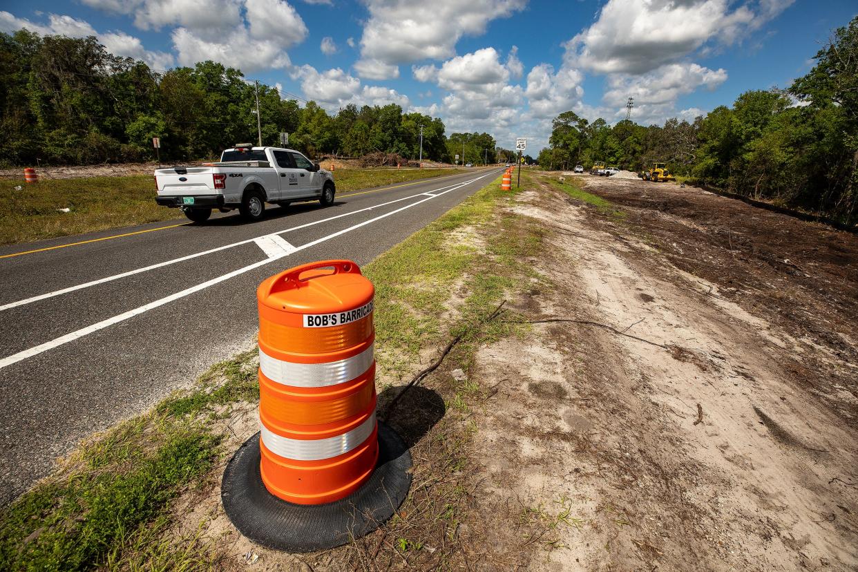 Crews have begun clearing trees along a nine-mile stretch of U.S. 98 north of Lakeland that will be widened to four lanes.