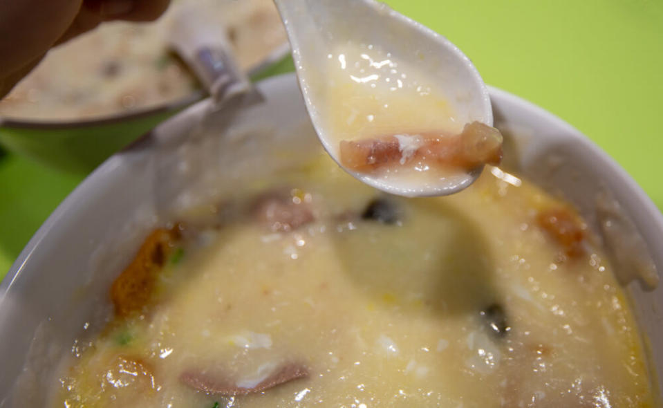 Botak Cantonese Porridge - cuttlefish