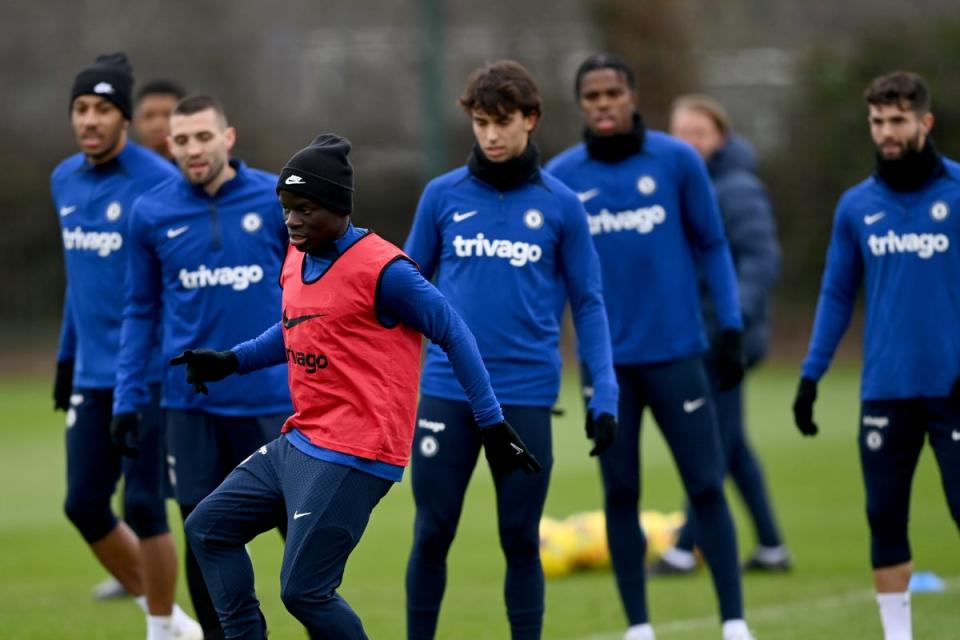 Major boost: Kante is finally closing in on a return for Chelsea (Chelsea FC via Getty Images)