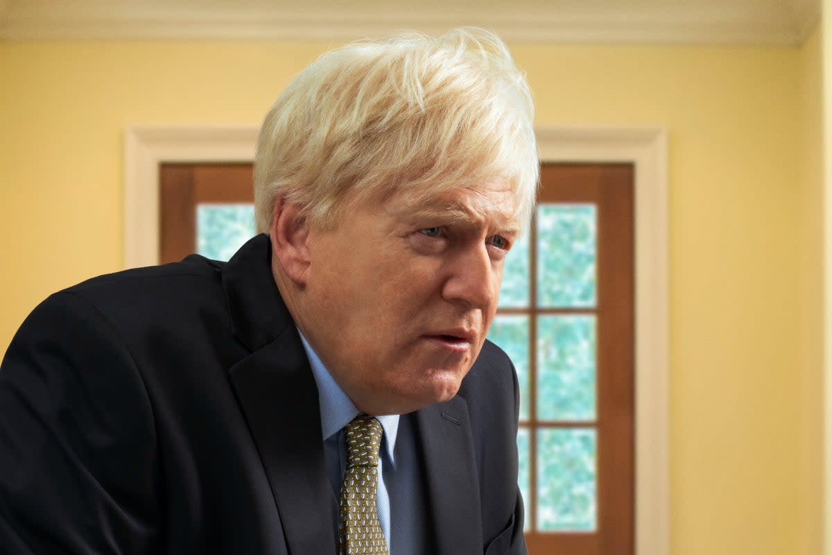 Kenneth Branagh as Boris Johnson in This England  (Phil Fisk/ Sky UK Ltd)