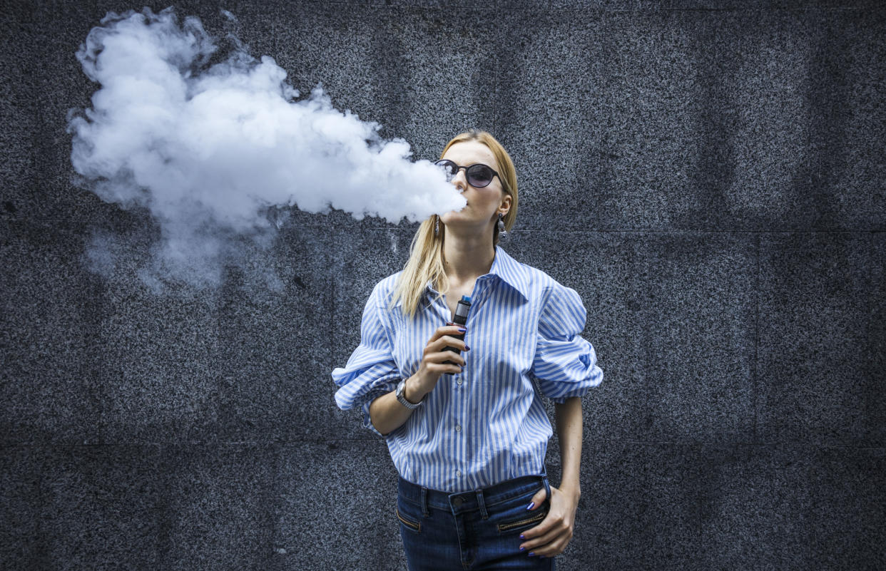 Should vaping be banned? [Photo: Getty]