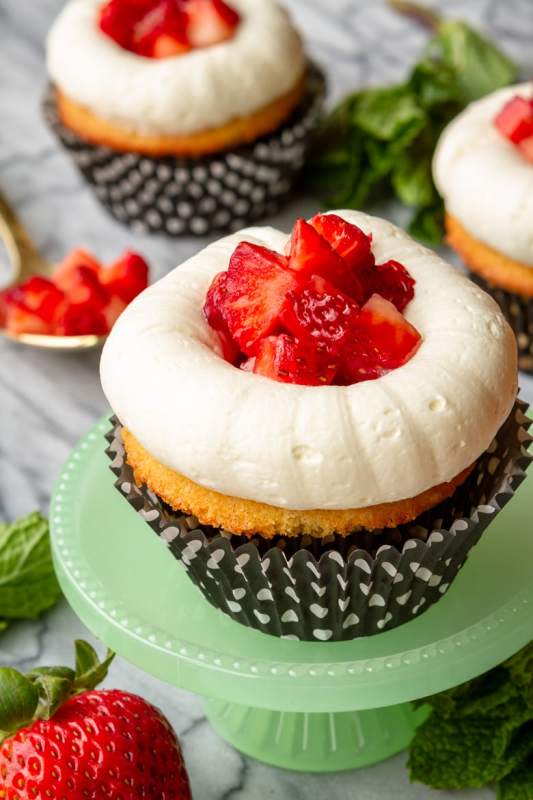 <p><strong>Strawberry Shortcake Cupcakes</strong></p><p>Get the recipe<a href="https://unsophisticook.com/strawberry-shortcake-cupcakes/" rel="nofollow noopener" target="_blank" data-ylk="slk:here;elm:context_link;itc:0;sec:content-canvas" class="link rapid-noclick-resp"><em><strong> here</strong></em></a></p>