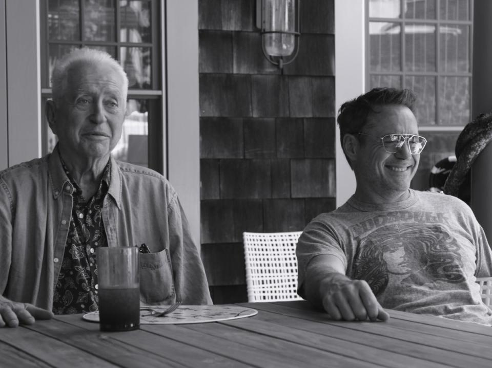 The Downeys: Robert Sr, left, and Jr, right, in the new Netflix documentary (Netflix)