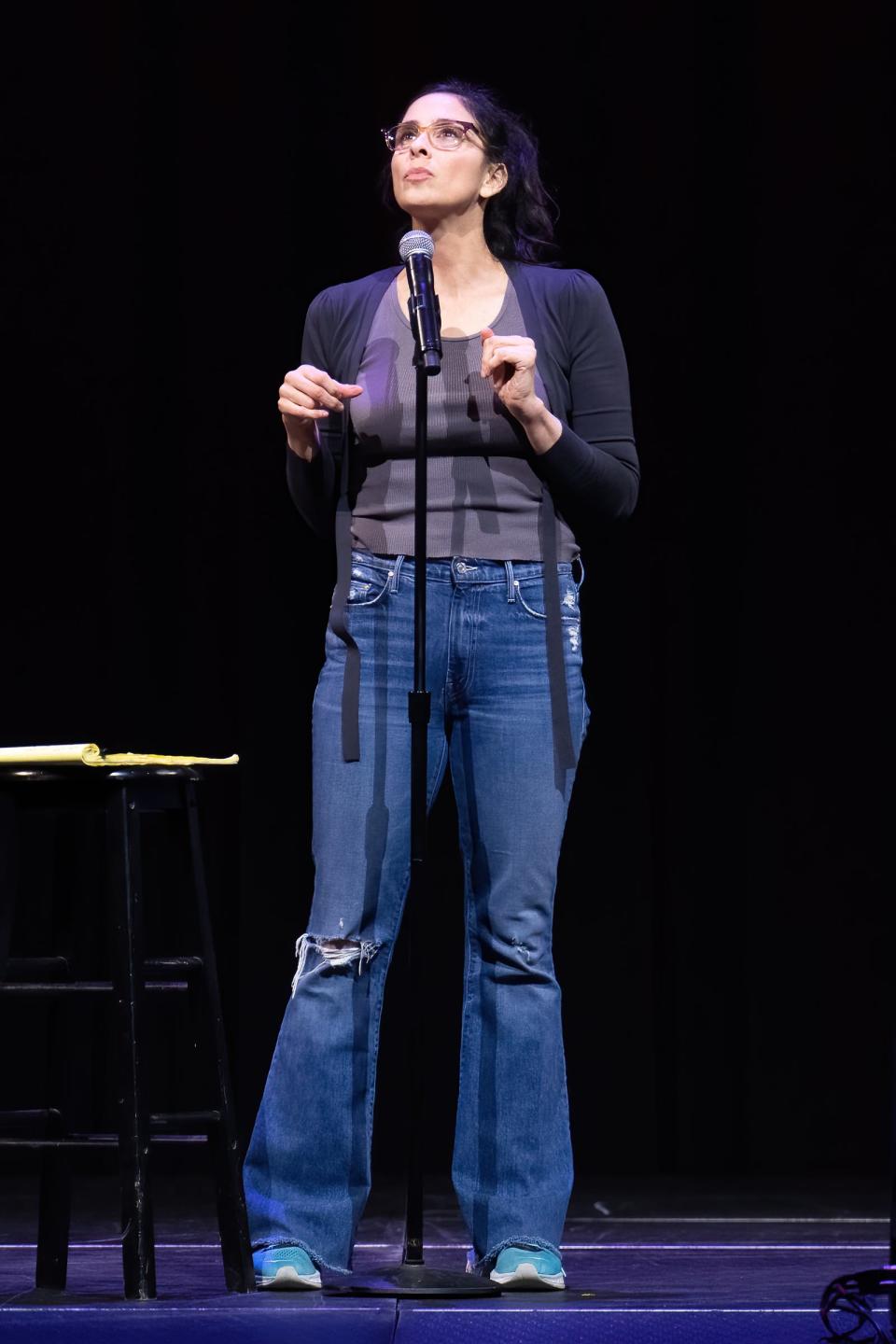 Sarah Silverman performs during the Moontower Just For Laughs Austin comedy festival at ACL Live on April 24, 2022, in Austin.