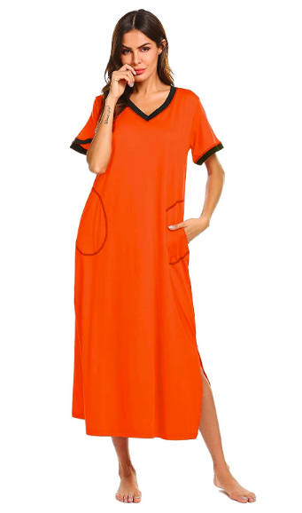 Ekouaer Women’s Long Nightgown (Photo via Amazon)