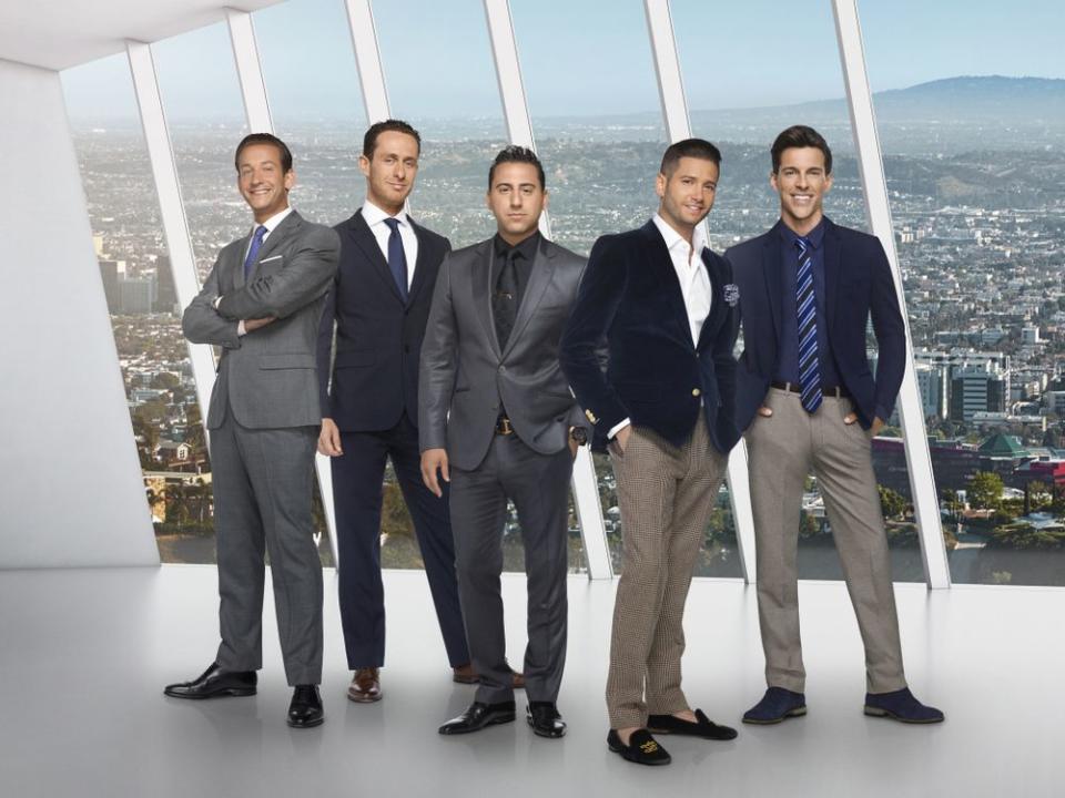 <em>Million Dollar Listing: Los Angeles </em>stars James Harris, David Parnes, Josh Altman, Josh Flagg, Madison Hildebrand