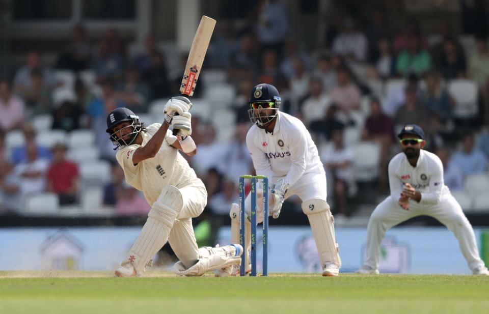 Hameed in action for England during the fourth Test against India (Getty)